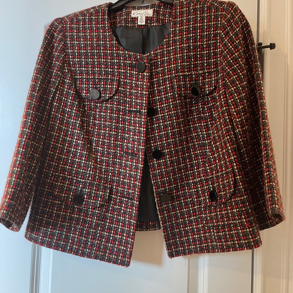 Petite Kim Roger Plaid Blazer